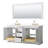 Avery 72'' Double Bathroom Vanity with Top with Mirror-98262356-97875698
