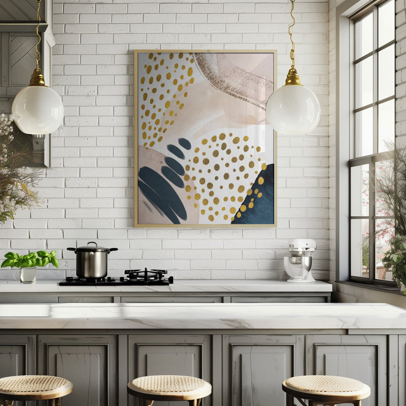 Smooth Abstract by Sally Ann Moss - Wrapped Canvas Print, 50.8cm H x 50.8cm W