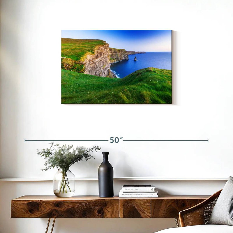 Tergel, falaises de Moher, verdure, H 20 po x l 30 po