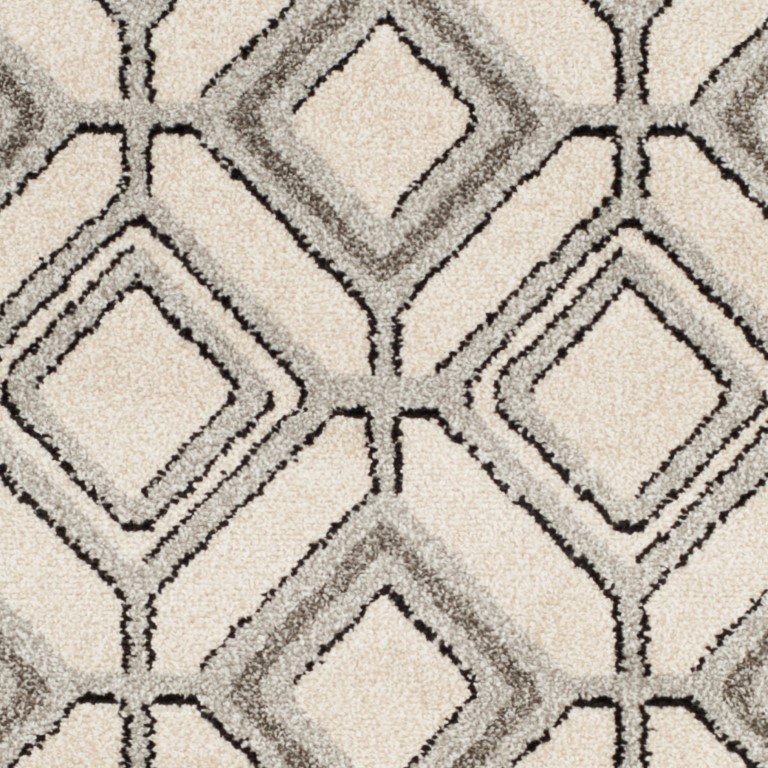 Tapis géométrique Amherst Performance, Tapis de couloir 2 pi 3 po x 7 pi