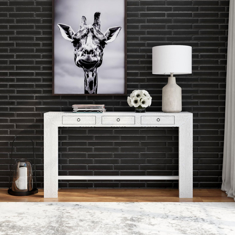 Console en bois massif Aydan