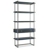 89" H x 42" W Metal Etagere Bookcase