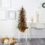 Sapin de Noël artificiel vert 4 'avec 100 lumières claires