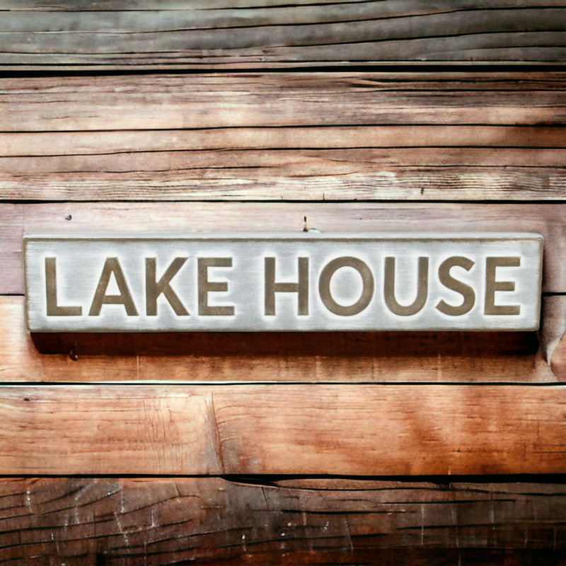 Décoration murale Lake House, Gris