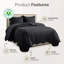 Ensemble de couvre-lit en microfibre embossée de luxe - courtepointe hypoallergénique, infroissable et résistante à la décoloration-113736008-119462736