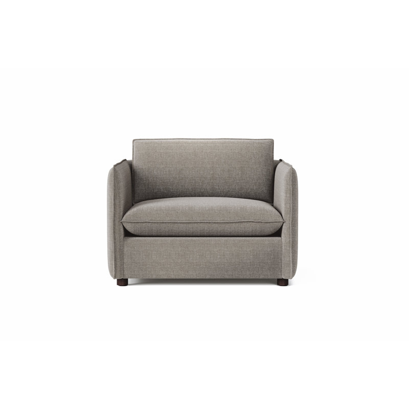 Fauteuil d'appoint en tissu performance Katherine, Tissu gris