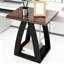 Ensemble de 2 tables de bout modernes avec tablette de rangement, table d'appoint multifonctionnelle pour le salon, la chambre à coucher et le bureau, conception élégante pour les petits espaces