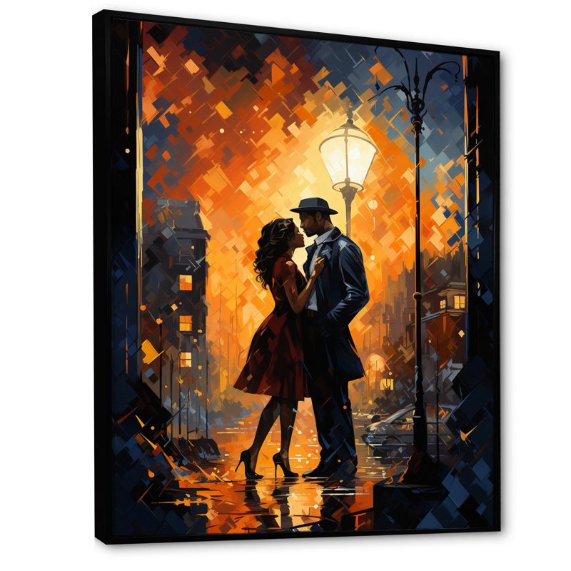 «Wolfy Jazz Harlem Renaissance VII», reproduction sur toile, H 32 po x l 24 po x P 1 po, Cadre flottant noir