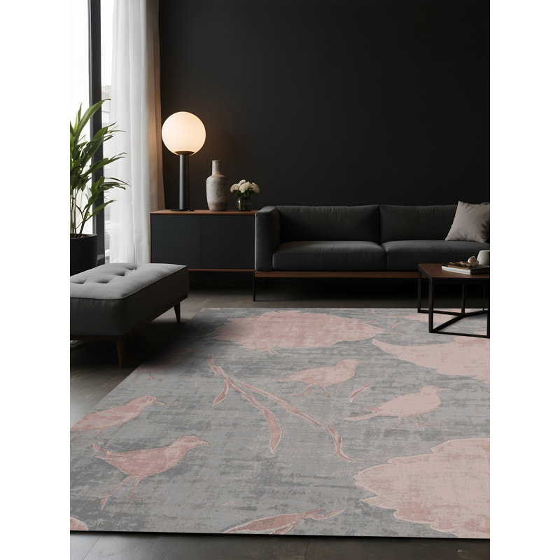 Tapis beige soyeux et moelleux, Carré 3 pi