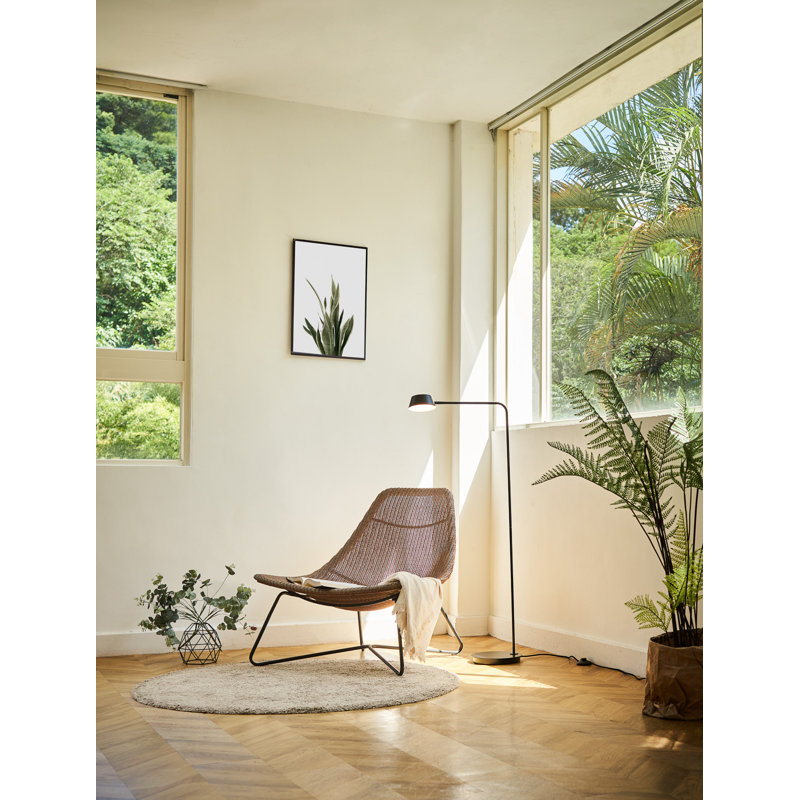 Olo Arched Floor Lamp, Matte Black