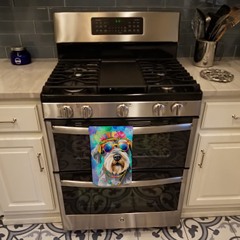 Serviette de cuisine Schnauzer Hippie Dawg
