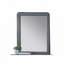Miroir en tissu gris clair