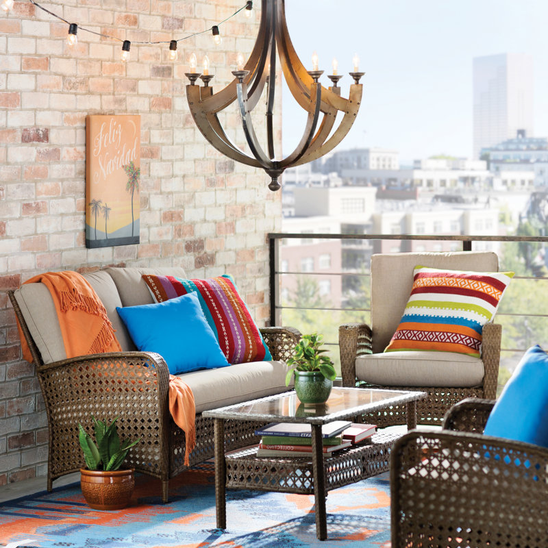  Indoor/Outdoor Throw Pillow, No Fill