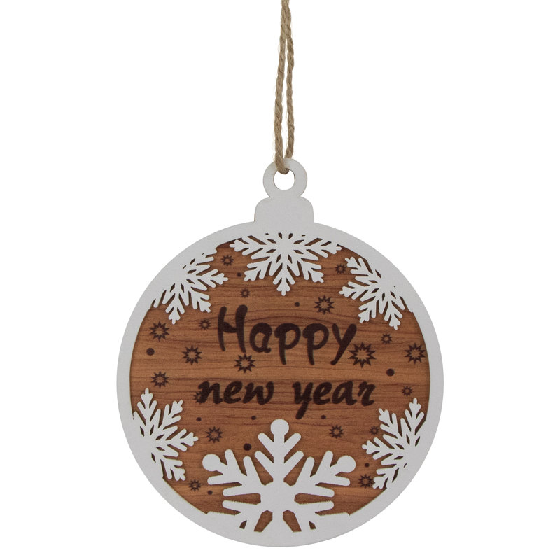 7'' Wood Holiday Shaped Ornament