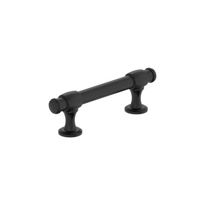 Poignée d'armoire noire mate de centre à centre 3 pouces (76 mm) Winsome