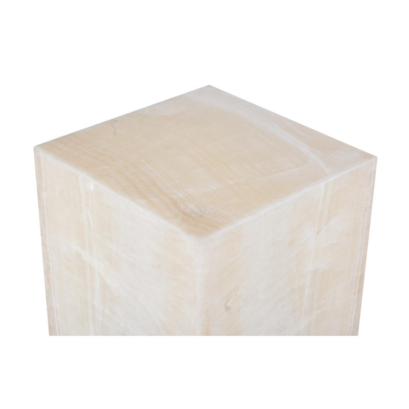 Cube de lampe onyx, blanc