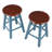 Element 2-pc Dining Stool Set, Rustic Teal & Walnut-48019264