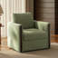 Nicha Modern Feather Blend Solid Wood Swivel Barrel Chair With Deep Seat-126352004