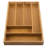 Bamboo Rect 6-Sectional Cutlery Tray