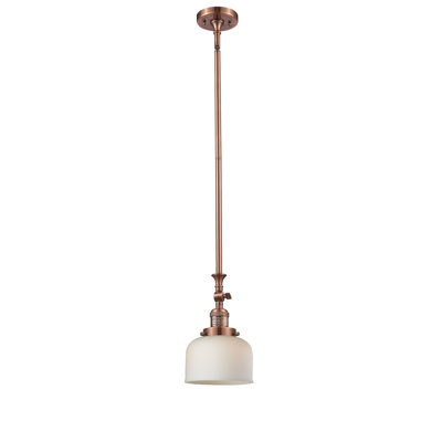 Luminaire suspendu en forme de dôme à 1 lumière Rosso