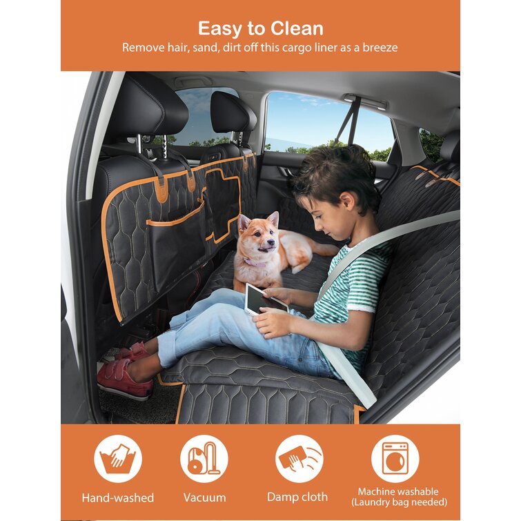 Dog Car Seat Cover for Back Seat, Waterproof Pet Seat Cover Scratch Proof & Nonslip Dog Hammock for Cars Trucks and Suvs,XL Tucker Murphy Pet Size: L