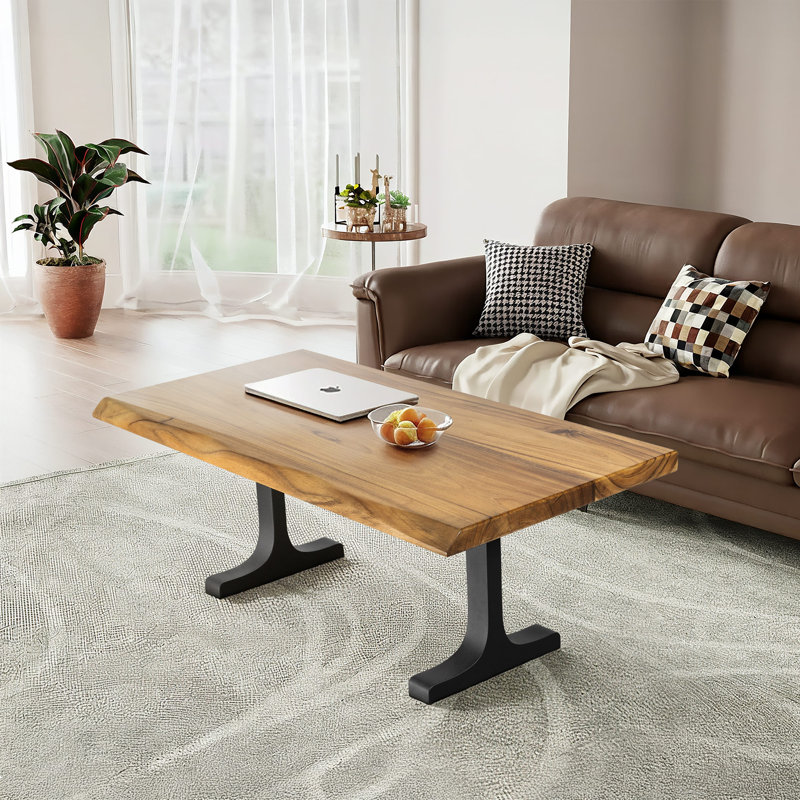 Table basse rectangulaire, H 18,4 po x l 24 po x P 48 po