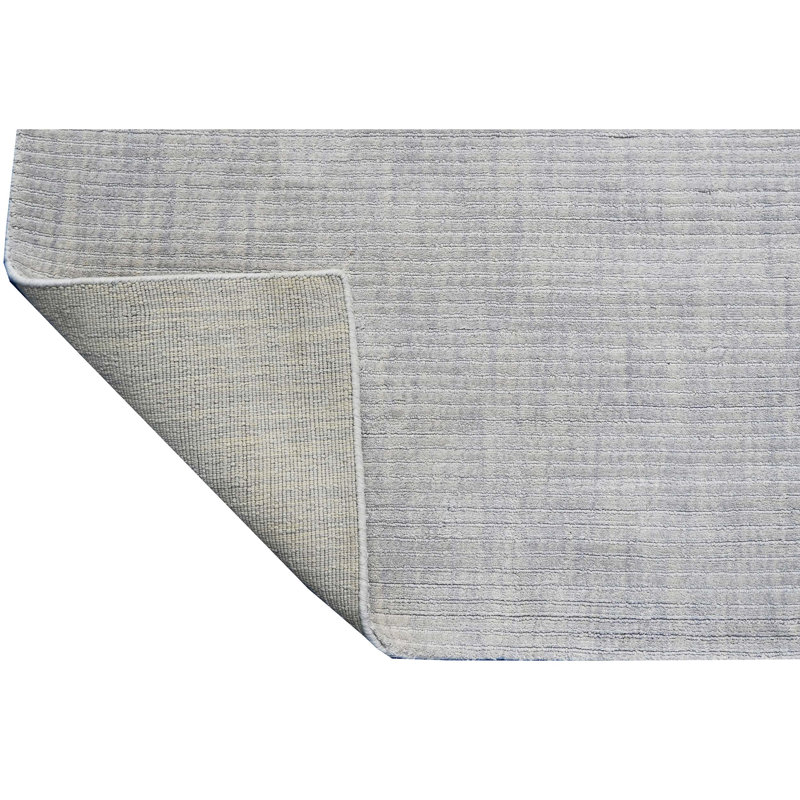 Silk Area Rug in Silver, Rectangle 8' x 10'