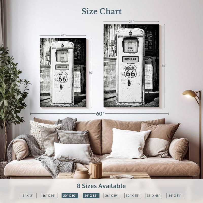 Mehar Regular Route 66, 36" H x 24" W