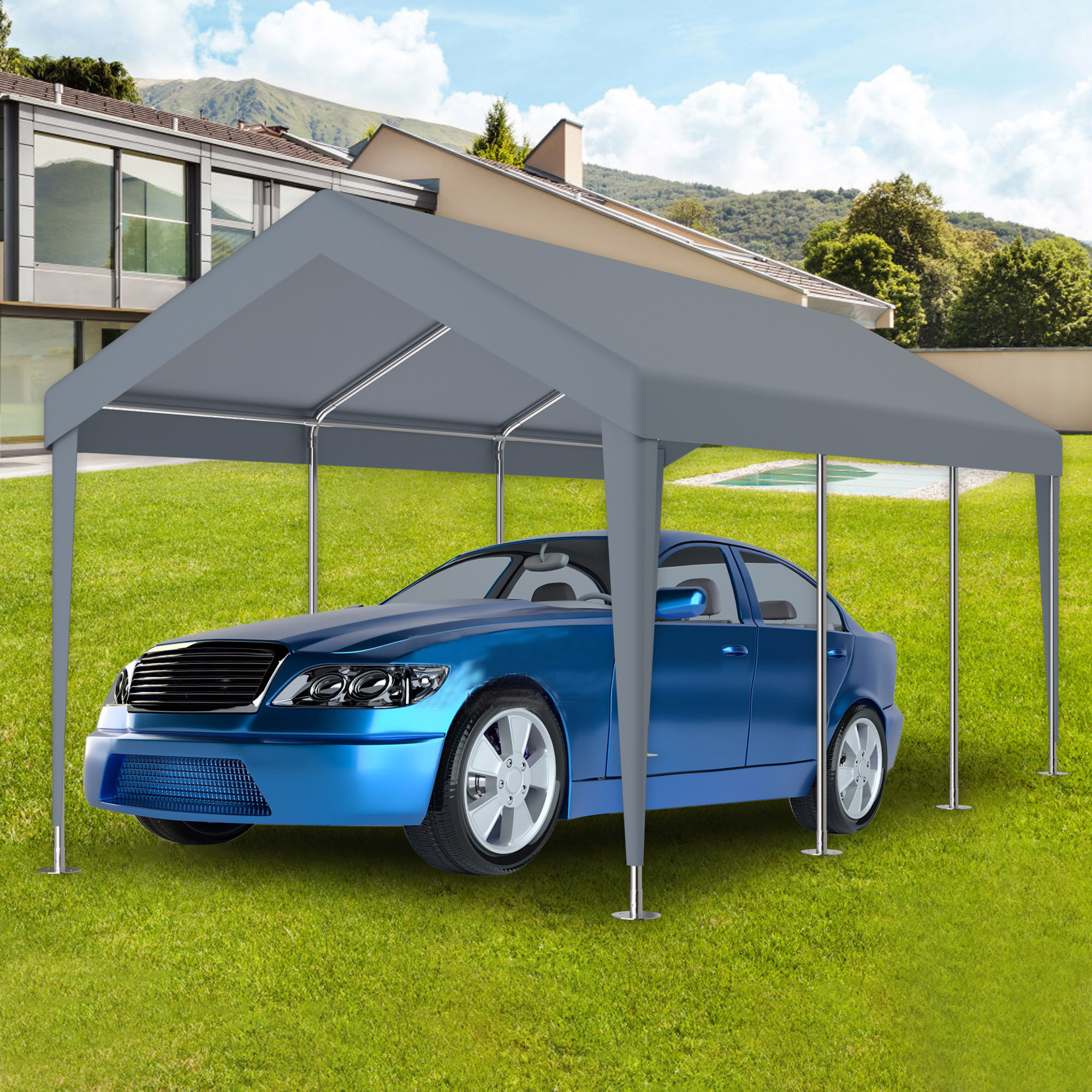 Canopy Tent 10x20 10'x20' Carport Canopy Replacement Cover