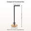 Porte-papier hygiénique sur pied avec base en bambou-116320716