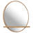 Arleaner Round Dresser Mirror with Shelves