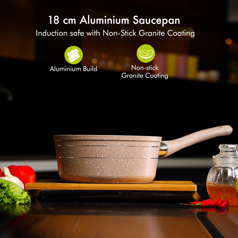 Non-Stick Aluminum Saucepan, 1.9 L
