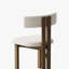 Chaises de salle à manger en bois massif Mid-Centur entièrement assemblées, chaises d'appoint blanches et noyer