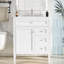 Meuble-lavabo de 30 po avec lavabo simple, 3 tiroirs, style moderne et fonctionnel, armoire polyvalente, assemblage sans effort, bois massif blanc + 2 tiroirs supérieurs, organisateur de porte d'armoire,-1656610943