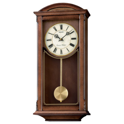 Wall-Pendulum, Chime, Quartz, Brown