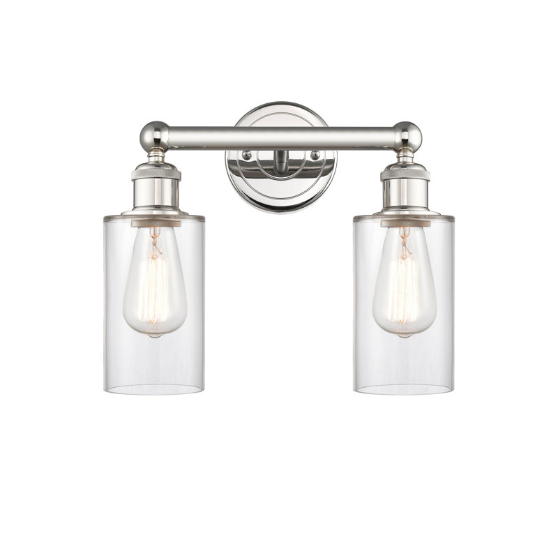 Caldello 2 - Light Dimmable Vanity Light, Clear, Polished Nickel
