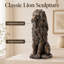 Statue de jardin de lion assis-136367513