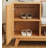 Minimalist Pure Solid Wood Grille Door Shoe Storage Bench