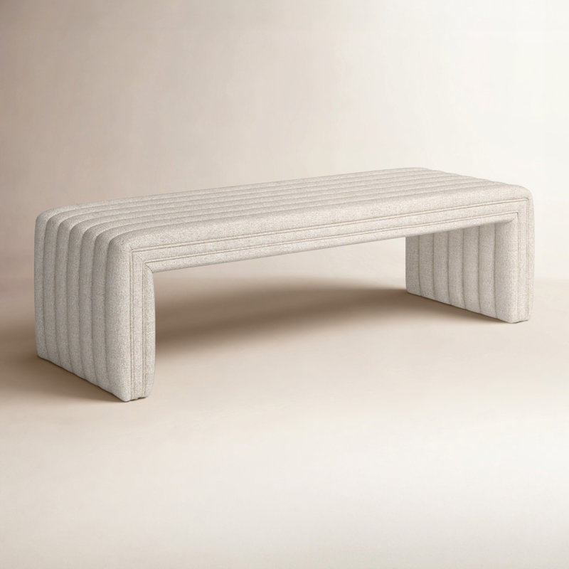 Augustine Upholstered Bench, Orly Natural