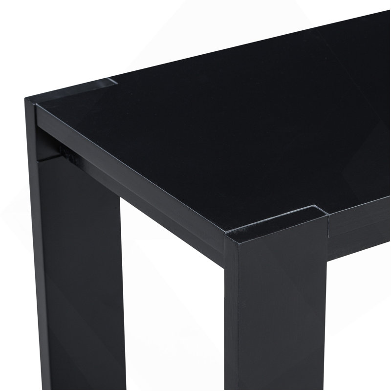 Caractéristiques distinctives d'une console minimaliste avec tablette inférieure et quatre pieds, convenant au vestibule, au couloir, au salon, au vestibule, au couloir