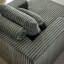 Fauteuil en velours côtelé sans assemblage