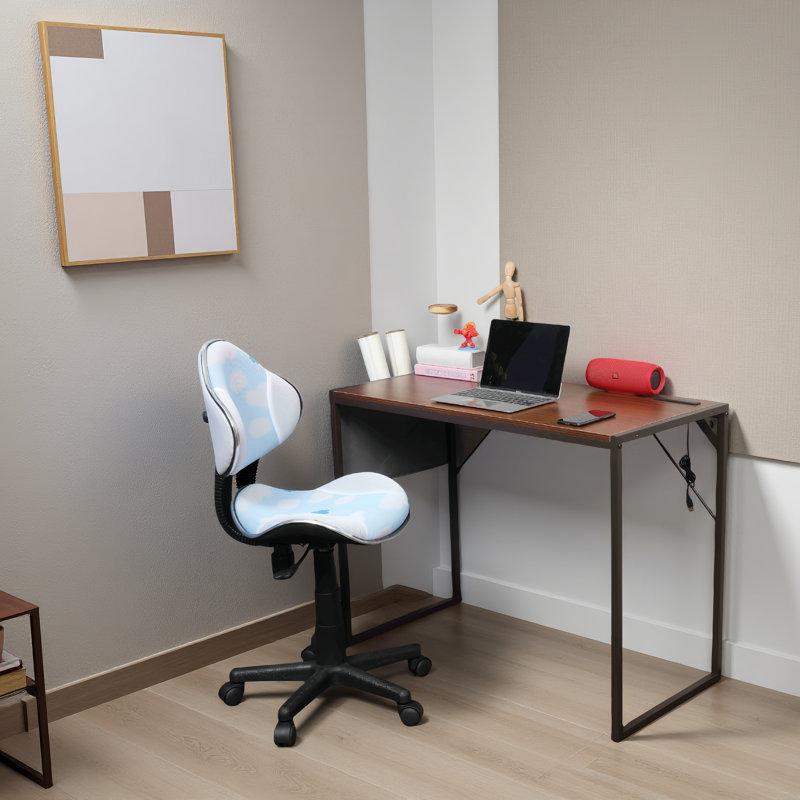 Bureau d'étude Parinita - Station de travail élégante et élégante pour les petits espaces, H 30 po x l 39,4 po x P 18,9 po