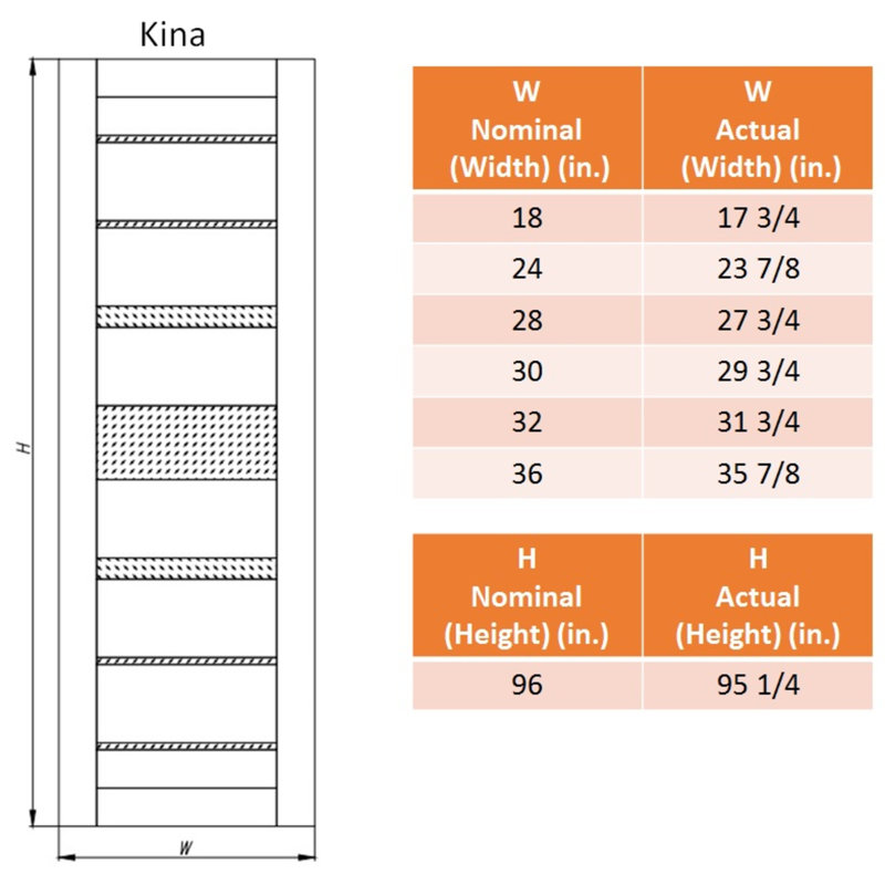 Kina 28 in. Gray Frosted Glass Composite Interior Door