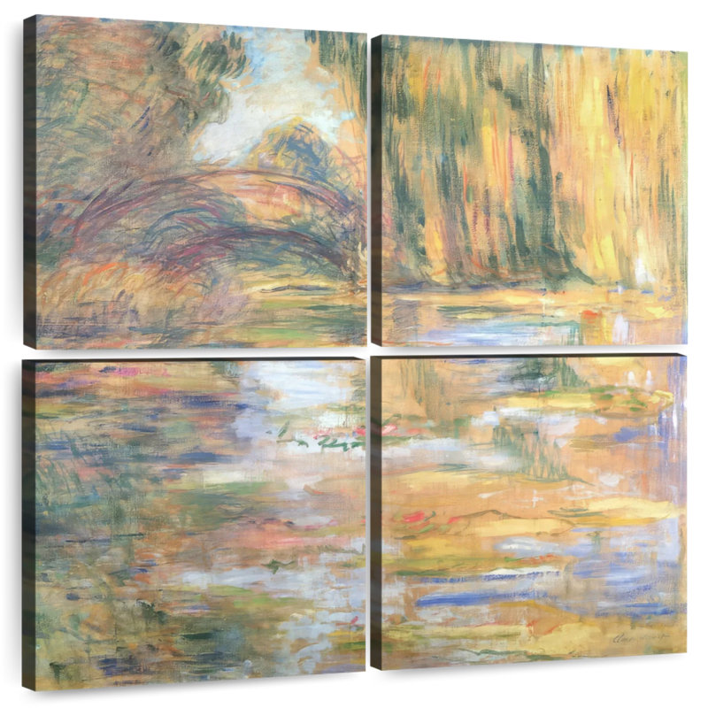Avery Waterlily Pond - Le pont, H 45 po x l 45 po
