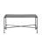 Outdoor Iron Table In Black Brush Silver Design, 36.49"W X 18"H 20.75"D, Elevates Comfort Level Powder Coated - Hue, 20.75"D 18"H, Attractive Centerpiece