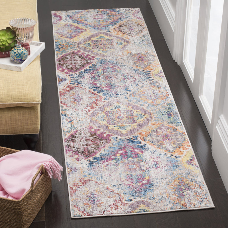 Taina Damask Hand Woven Area Rug, Runner 69 x 244 cm