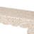 Hedya Floral Capiz Shell Console Table with Scalloped Detailing