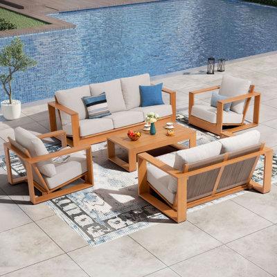 5-piece Outdoor Conversation Set With Cushions