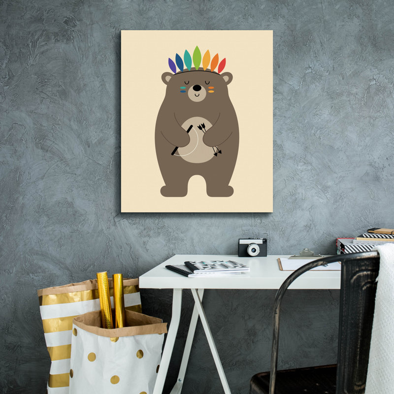 «Be Brave» par Andy Westface, H 24 po x l 20 po x P 0,75 po