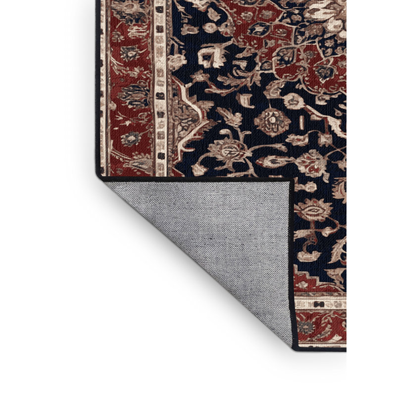 Tapis brun lavable à la machine, Carré 3 pi